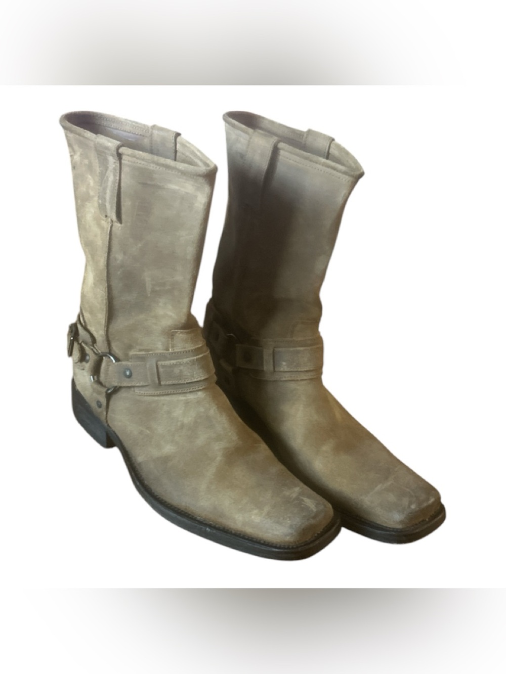 Kenneth Cole Men’s Leather Harness Boots Size 13